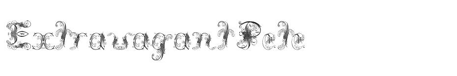 Extravagant Pete font