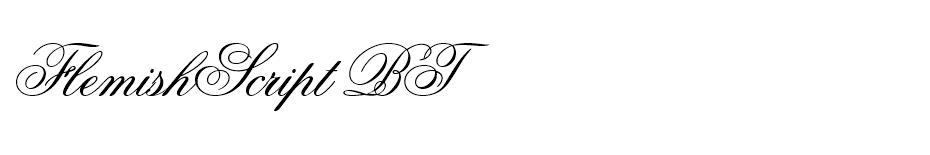 FlemishScript BT font