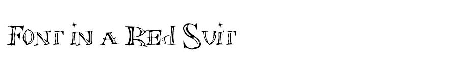 Font in a Red Suit font