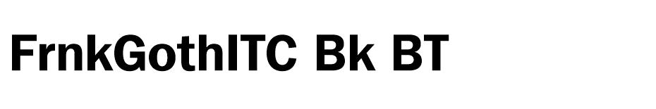 FrnkGothITC Bk BT font