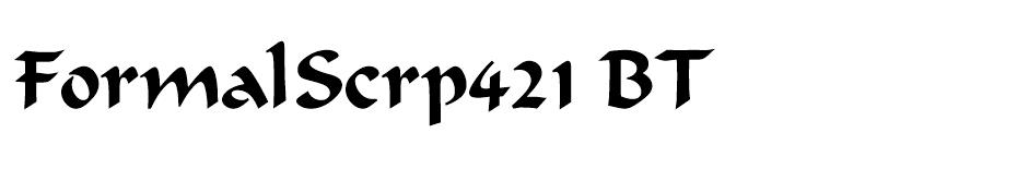 FormalScrp421 BT font