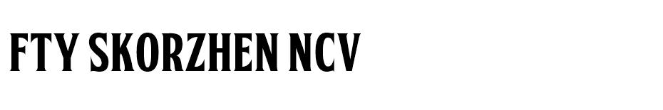 FTY Skorzhen NCV font