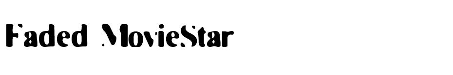 Faded MovieStar font
