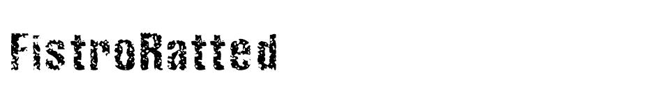 FistroRatted font