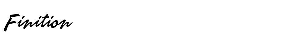 Finition font