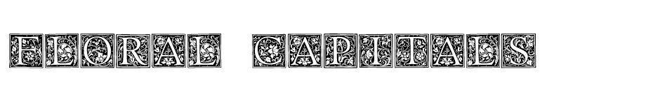 Floral Capitals font
