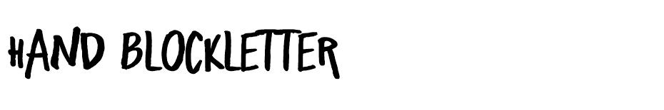 Freehand font
