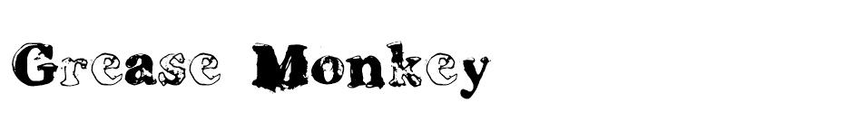 Grease Monkey font