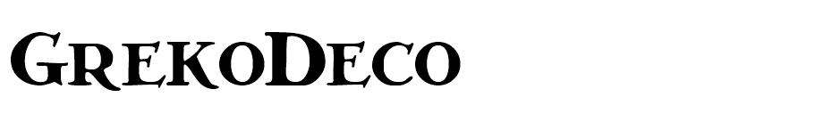 GrekoDeco font