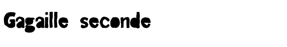 Gagaille seconde font