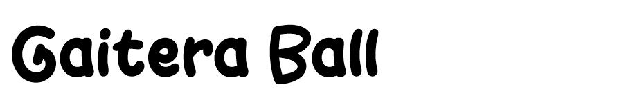 Gaitera Ball Font font