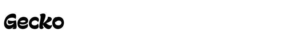 Gecko font