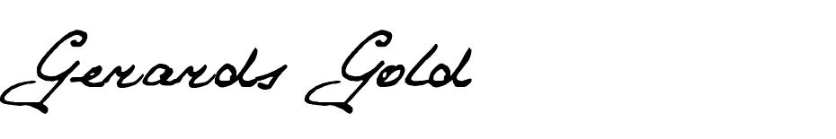 GerardsGold font