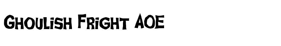 Ghoulish Fright AOE font