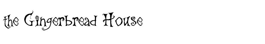 GingerbreadHouse font