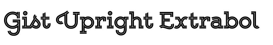 Gist Upright Extrabold Demo font