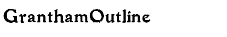 GranthamOutline font