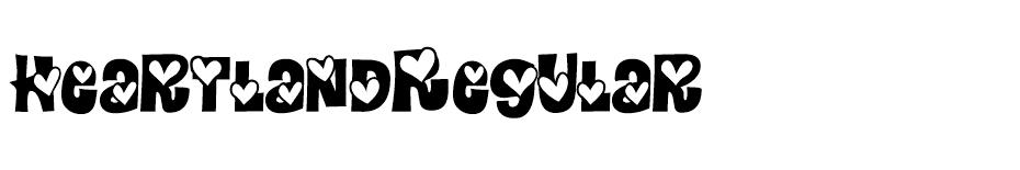 Heartland Regular font
