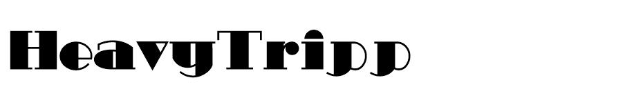 HeavyTripp font