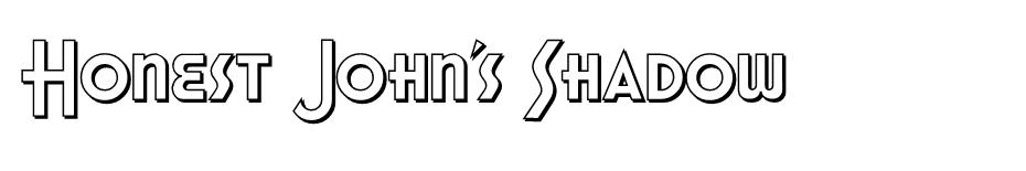 Honest Johns Shadow font