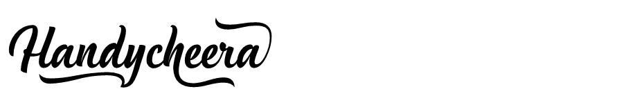 Handycheera font