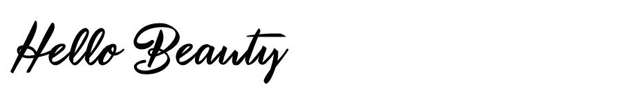 Hello Beauty font