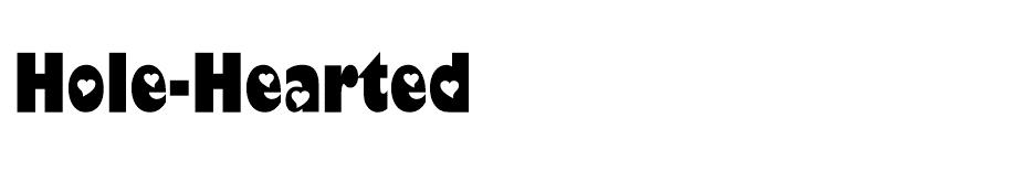 Hole-Hearted font