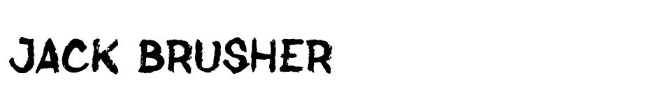 Jack Brusher font
