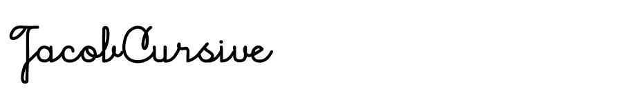 Jacob Cursive font