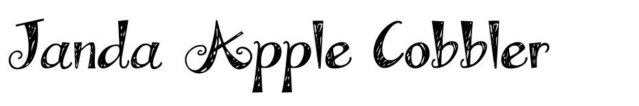 Janda Apple Cobbler font
