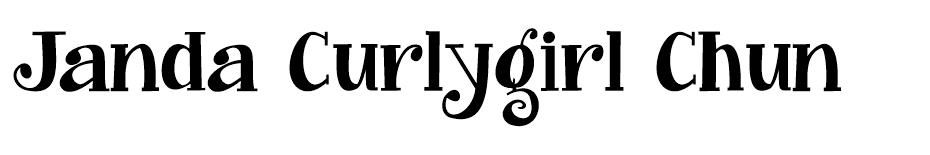 Janda Curlygirl font