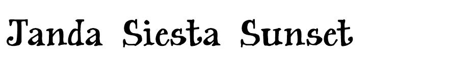 Janda Siesta Sunset font