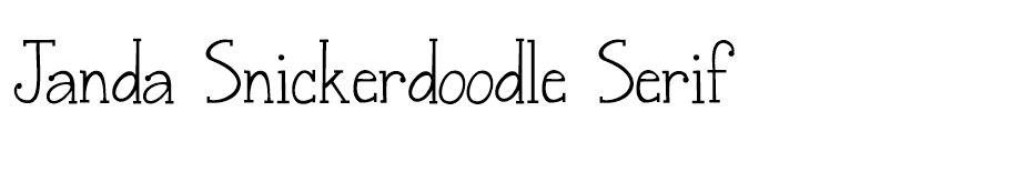 Janda Snickerdoodle Serif font