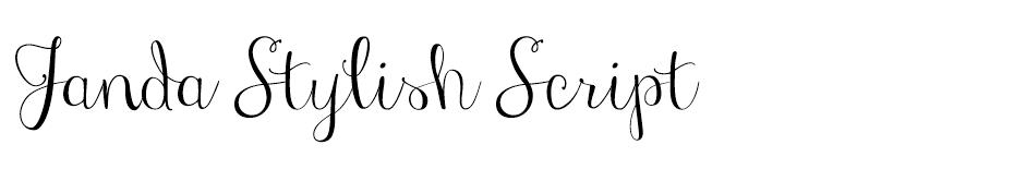 Janda Stylish Script font