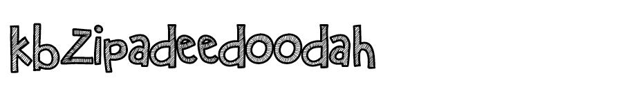 KBZipaDeeDooDah font