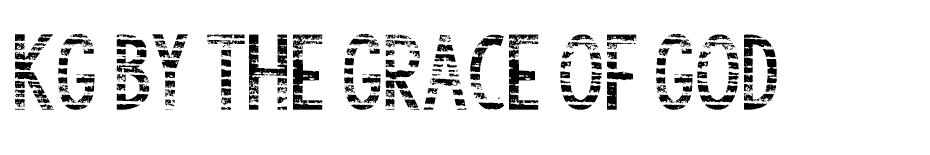 KG By the Grace of God font