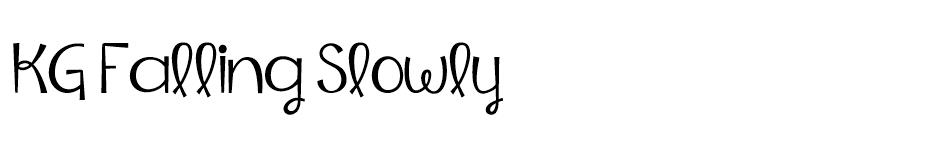 KG Falling Slowly font