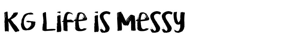 KG Life is Messy font