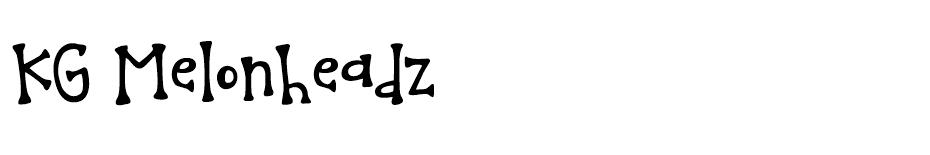 KG Melonheadz font