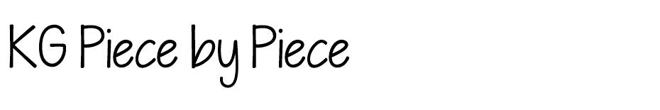 KG Piece by Piece font