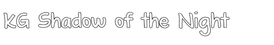 KG Shadow of the Night font