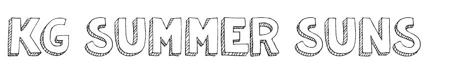 KG Summer Sunshine font