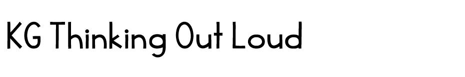 KG Thinking Out Loud font