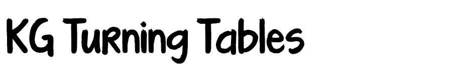 KG Turning Tables font