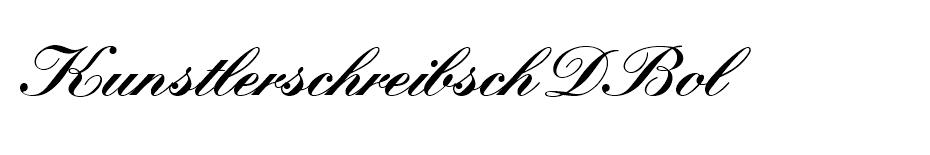 KunstlerschreibschDBol font