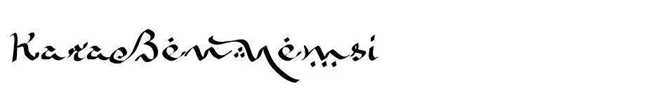 KaraBenNemsi font