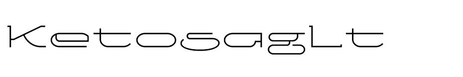 Ketosag Font  font