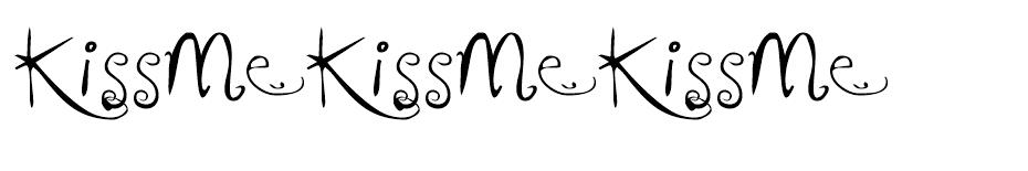 KissMeKissMeKissMe font