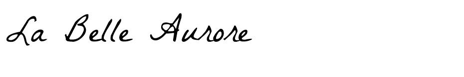 La Belle Aurore font