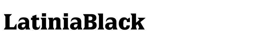 LatiniaBlack font